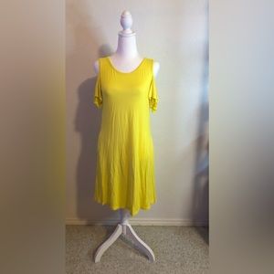 NWT Sz S OUGES Cold Shoulder Dress